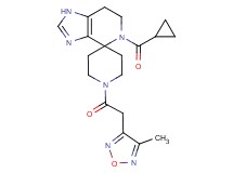 5-(cyclopropylcarbonyl)-1'-[(4-methyl-1,2,5-oxadiazol-3-yl)acetyl]-1,5,6,7-tetrahydrospiro[imidazo[4,5-c]pyridine-4,4'-piperidine]