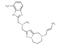 ({5-[(2E)-2-buten-1-yl]-5,6,7,8-tetrahydro-4H-pyrazolo[1,5-a][1,4]diazepin-2-yl}methyl)methyl[(7-methyl-1H-benzimidazol-2-yl)methyl]amine