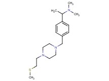 N,N-dimethyl-1-[4-({4-[2-(methylthio)ethyl]piperazin-1-yl}methyl)phenyl]ethanamine