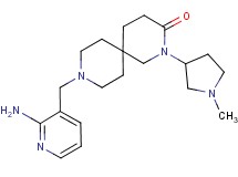 9-[(2-aminopyridin-3-yl)methyl]-2-(1-methylpyrrolidin-3-yl)-2,9-diazaspiro[5.5]undecan-3-one