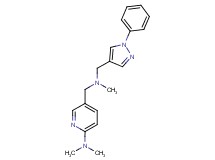 N,N-dimethyl-5-({methyl[(1-phenyl-1H-pyrazol-4-yl)methyl]amino}methyl)-2-pyridinamine