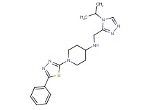 N-[(4-isopropyl-4H-1,2,4-triazol-3-yl)methyl]-1-(5-phenyl-1,3,4-thiadiazol-2-yl)piperidin-4-amine