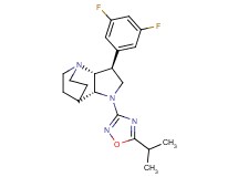 (3S*,3aR*,7aR*)-3-(3,5-difluorophenyl)-1-(5-isopropyl-1,2,4-oxadiazol-3-yl)octahydro-4,7-ethanopyrrolo[3,2-b]pyridine