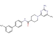 1-(2-amino-6-methylpyrimidin-4-yl)-N-(3'-methylbiphenyl-4-yl)piperidine-4-carboxamide