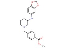 methyl 4-{[3-(1,3-benzodioxol-5-ylamino)-1-piperidinyl]methyl}benzoate