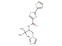 N-[1-(1H-imidazol-1-ylmethyl)-2,2-dimethylpropyl]-2-(2-thienyl)-1,3-thiazole-4-carboxamide