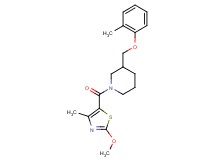 1-[(2-methoxy-4-methyl-1,3-thiazol-5-yl)carbonyl]-3-[(2-methylphenoxy)methyl]piperidine