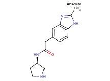 2-(2-methyl-1H-benzimidazol-5-yl)-N-[(3R)-pyrrolidin-3-yl]acetamide