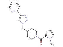 2-[1-({1-[(1-methyl-1H-pyrrol-2-yl)carbonyl]-4-piperidinyl}methyl)-1H-1,2,3-triazol-4-yl]pyridine