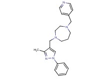 1-[(3-methyl-1-phenyl-1H-pyrazol-4-yl)methyl]-4-(4-pyridinylmethyl)-1,4-diazepane