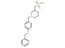 1-[4-(benzyloxy)benzyl]-3-[(methylsulfonyl)methyl]piperidine