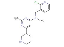 N-[(2-chloropyridin-3-yl)methyl]-N,2-dimethyl-6-piperidin-3-ylpyrimidin-4-amine