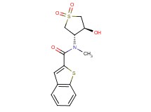 N-[(3S*,4S*)-4-hydroxy-1,1-dioxidotetrahydro-3-thienyl]-N-methyl-1-benzothiophene-2-carboxamide