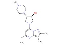 (3S*,4S*)-1-(5-ethyl-2,3-dimethylpyrazolo[1,5-a]pyrimidin-7-yl)-4-(4-methylpiperazin-1-yl)pyrrolidin-3-ol