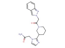 2-{2-[1-(2H-indazol-2-ylacetyl)-3-piperidinyl]-1H-imidazol-1-yl}acetamide