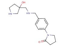 1-[4-({[(3-hydroxy-3-pyrrolidinyl)methyl]amino}methyl)phenyl]-2-pyrrolidinone dihydrochloride