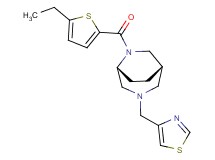 (1S*,5R*)-6-[(5-ethyl-2-thienyl)carbonyl]-3-(1,3-thiazol-4-ylmethyl)-3,6-diazabicyclo[3.2.2]nonane