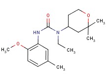 N-(2,2-dimethyltetrahydro-2H-pyran-4-yl)-N-ethyl-N'-(2-methoxy-5-methylphenyl)urea