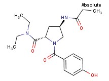 (4R)-N,N-diethyl-1-(4-hydroxybenzoyl)-4-(propionylamino)-L-prolinamide