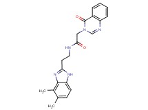 N-[2-(4,5-dimethyl-1H-benzimidazol-2-yl)ethyl]-2-(4-oxo-3(4H)-quinazolinyl)acetamide