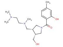2-{[(3R*,4R*)-3-{[[2-(dimethylamino)ethyl](methyl)amino]methyl}-4-(hydroxymethyl)pyrrolidin-1-yl]carbonyl}-5-methylphenol