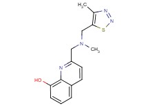 2-({methyl[(4-methyl-1,2,3-thiadiazol-5-yl)methyl]amino}methyl)quinolin-8-ol
