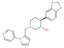(3S*,4S*)-4-(1,3-benzodioxol-5-yl)-1-[(1-pyridin-4-yl-1H-pyrrol-2-yl)methyl]piperidin-3-ol
