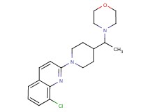 8-chloro-2-{4-[1-(4-morpholinyl)ethyl]-1-piperidinyl}quinoline
