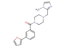 1-[3-(2-furyl)benzoyl]-4-[(1-methyl-1H-imidazol-2-yl)methyl]piperazine