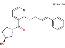 (3S)-1-[(2-{[(2E)-3-phenylprop-2-en-1-yl]thio}pyridin-3-yl)carbonyl]pyrrolidin-3-ol