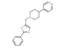 4-{1-[(2-phenyl-1,3-thiazol-5-yl)methyl]-4-piperidinyl}pyridine