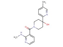 1-{[2-(methylamino)pyridin-3-yl]carbonyl}-4-(5-methylpyridin-2-yl)piperidin-4-ol