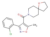 8-{[3-(2-chlorophenyl)-5-methyl-4-isoxazolyl]carbonyl}-1-oxa-8-azaspiro[4.5]decane