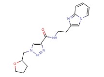 N-(2-imidazo[1,2-a]pyridin-2-ylethyl)-1-(tetrahydro-2-furanylmethyl)-1H-1,2,3-triazole-4-carboxamide