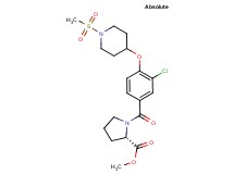 methyl 1-(3-chloro-4-{[1-(methylsulfonyl)-4-piperidinyl]oxy}benzoyl)-L-prolinate