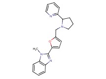 1-methyl-2-(5-{[2-(2-pyridinyl)-1-pyrrolidinyl]methyl}-2-furyl)-1H-benzimidazole