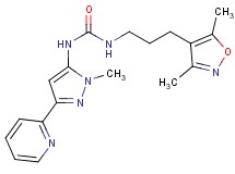 N-[3-(3,5-dimethylisoxazol-4-yl)propyl]-N'-(1-methyl-3-pyridin-2-yl-1H-pyrazol-5-yl)urea