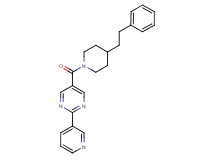 5-{[4-(2-phenylethyl)-1-piperidinyl]carbonyl}-2-(3-pyridinyl)pyrimidine