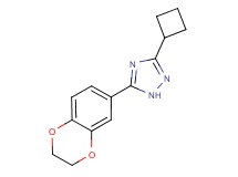 3-cyclobutyl-5-(2,3-dihydro-1,4-benzodioxin-6-yl)-1H-1,2,4-triazole