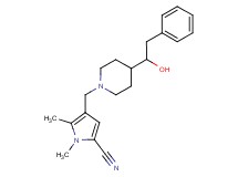 4-{[4-(1-hydroxy-2-phenylethyl)-1-piperidinyl]methyl}-1,5-dimethyl-1H-pyrrole-2-carbonitrile