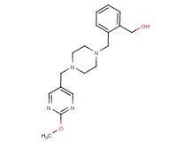 [2-({4-[(2-methoxypyrimidin-5-yl)methyl]piperazin-1-yl}methyl)phenyl]methanol