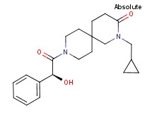 2-(cyclopropylmethyl)-9-[(2S)-2-hydroxy-2-phenylacetyl]-2,9-diazaspiro[5.5]undecan-3-one
