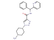 1-(cis-4-aminocyclohexyl)-N-[phenyl(pyridin-2-yl)methyl]-1H-1,2,3-triazole-4-carboxamide