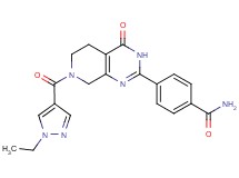 4-{7-[(1-ethyl-1H-pyrazol-4-yl)carbonyl]-4-oxo-3,4,5,6,7,8-hexahydropyrido[3,4-d]pyrimidin-2-yl}benzamide