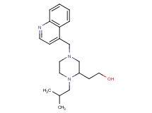 2-[1-isobutyl-4-(4-quinolinylmethyl)-2-piperazinyl]ethanol