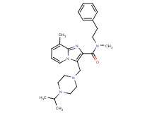 3-[(4-isopropyl-1-piperazinyl)methyl]-N,8-dimethyl-N-(2-phenylethyl)imidazo[1,2-a]pyridine-2-carboxamide