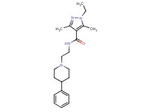 1-ethyl-3,5-dimethyl-N-[2-(4-phenylpiperidin-1-yl)ethyl]-1H-pyrazole-4-carboxamide