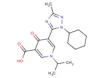 5-(1-cyclohexyl-3-methyl-1H-1,2,4-triazol-5-yl)-1-isopropyl-4-oxo-1,4-dihydropyridine-3-carboxylic acid