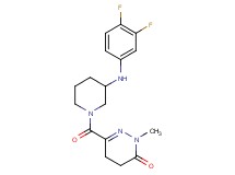 6-({3-[(3,4-difluorophenyl)amino]-1-piperidinyl}carbonyl)-2-methyl-4,5-dihydro-3(2H)-pyridazinone