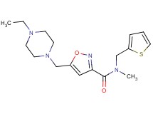 5-[(4-ethylpiperazin-1-yl)methyl]-N-methyl-N-(2-thienylmethyl)isoxazole-3-carboxamide